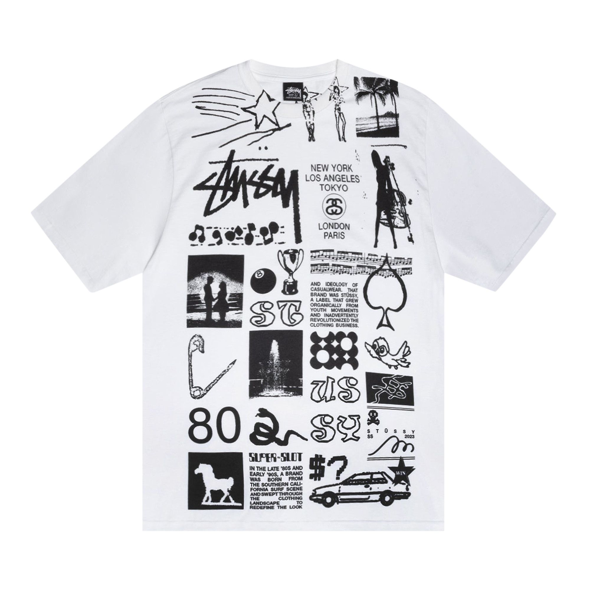 Stussy Basic Stussy ティーシャツ White 2023 Stussy Basic T-shirt White Men's - US