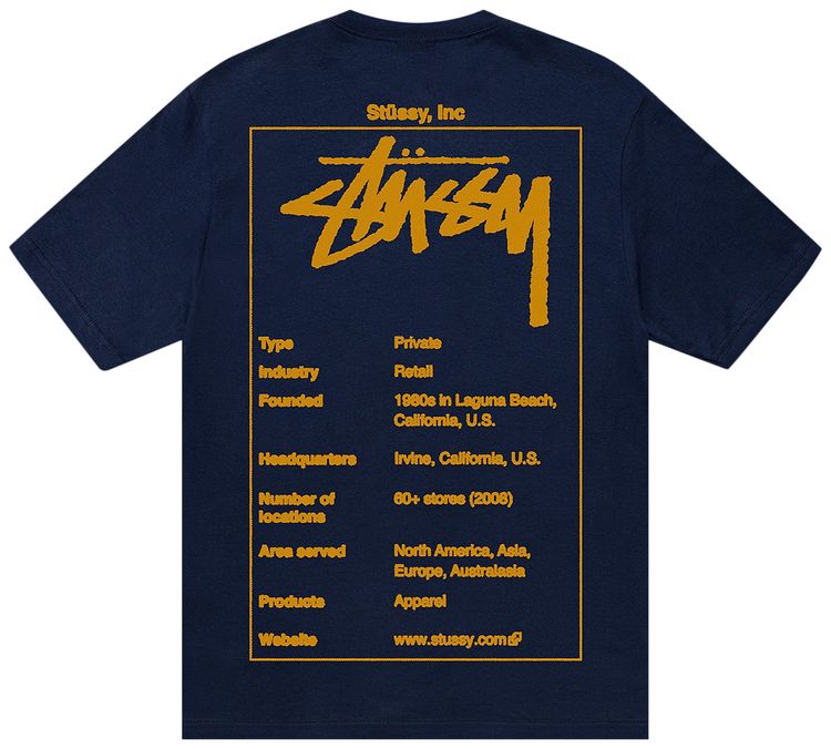 Stussy Wiki Tee Navy