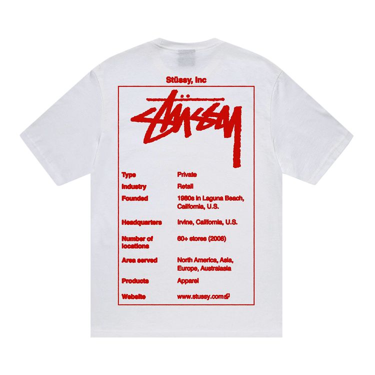 Stussy Wiki Tee White