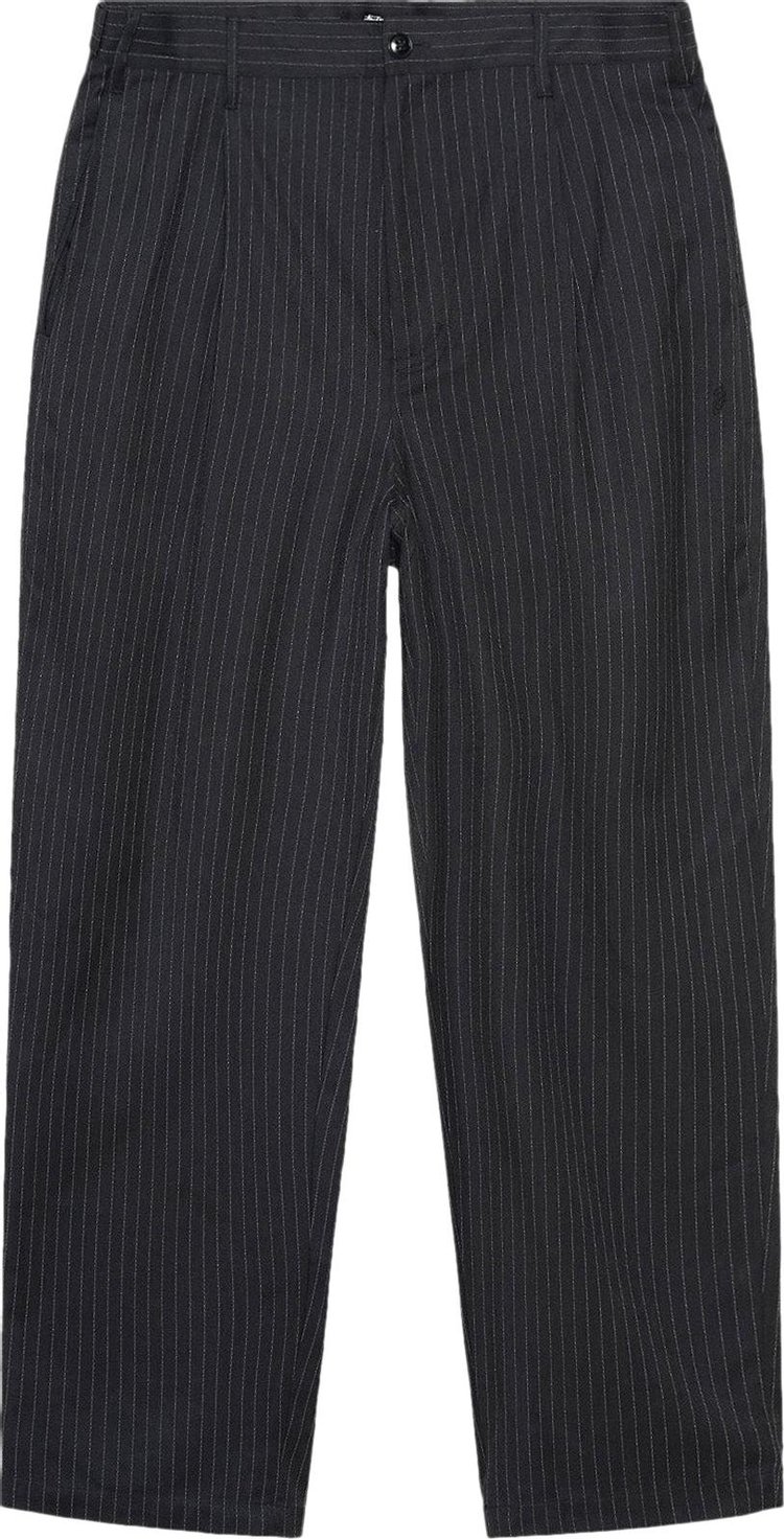 Stussy Stripe Volume Pleated Trouser 'Black'
