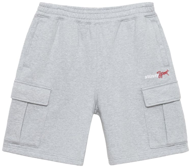 Buy Stussy Sport Cargo Fleece Short 'Grey Heather' 112299 GREY GOAT AU