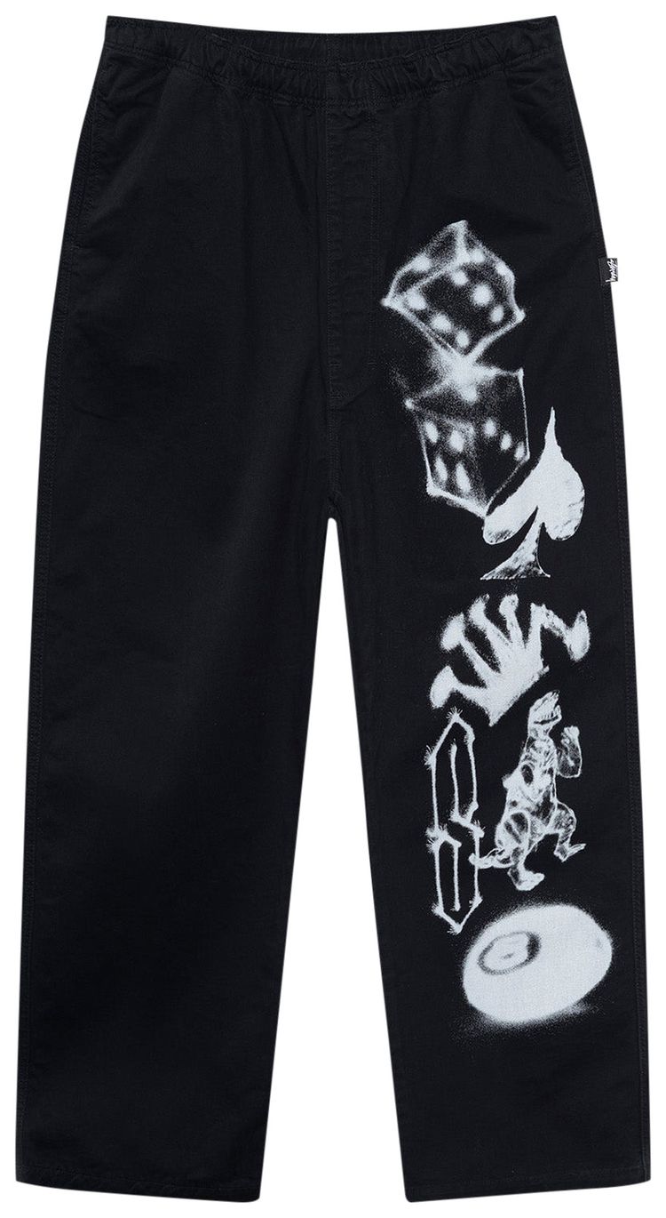 Stussy Airbrush Icon Beach Pant Black