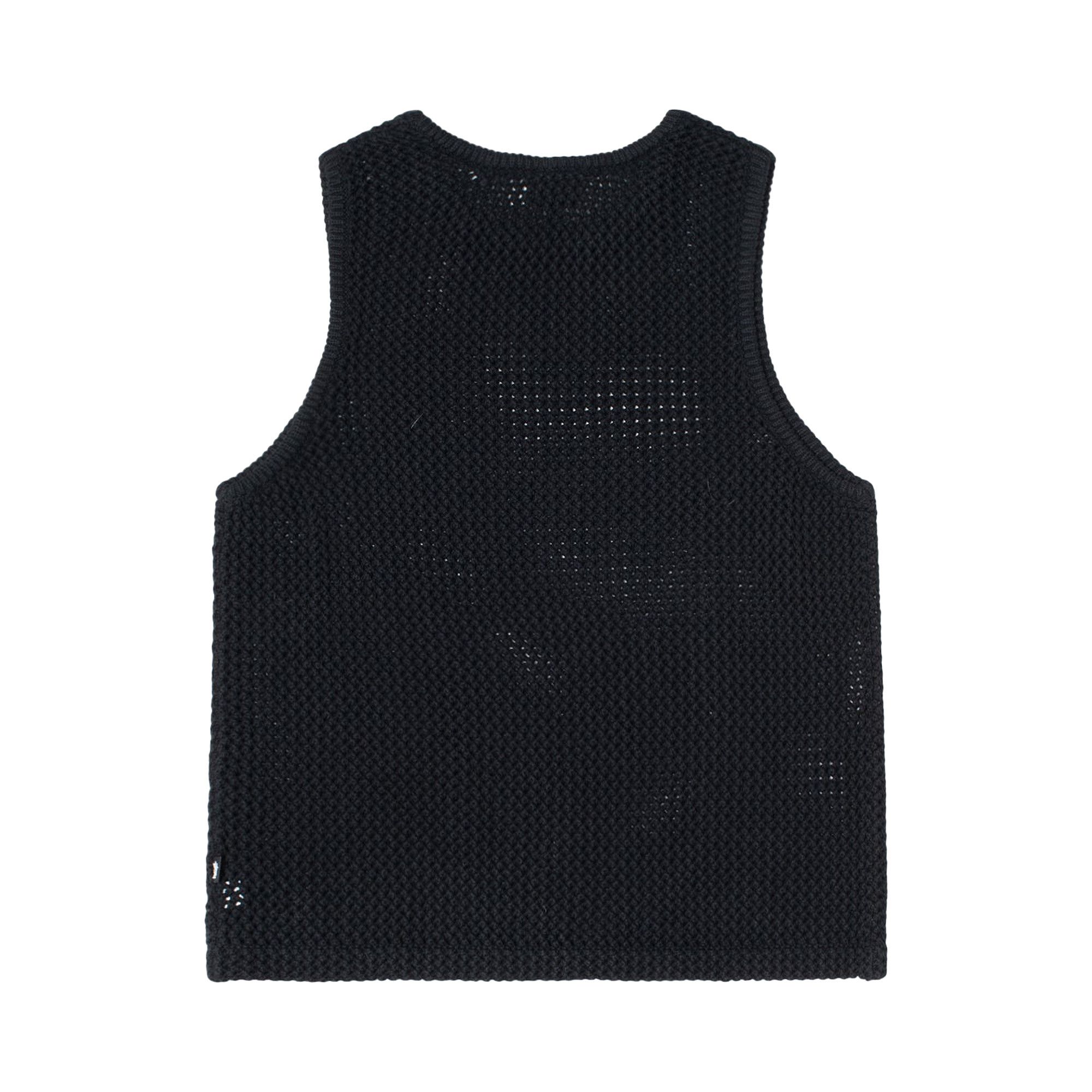 Buy Stussy O'Dyed Heavyweight Mesh Tank 'Solid Black' - 117126