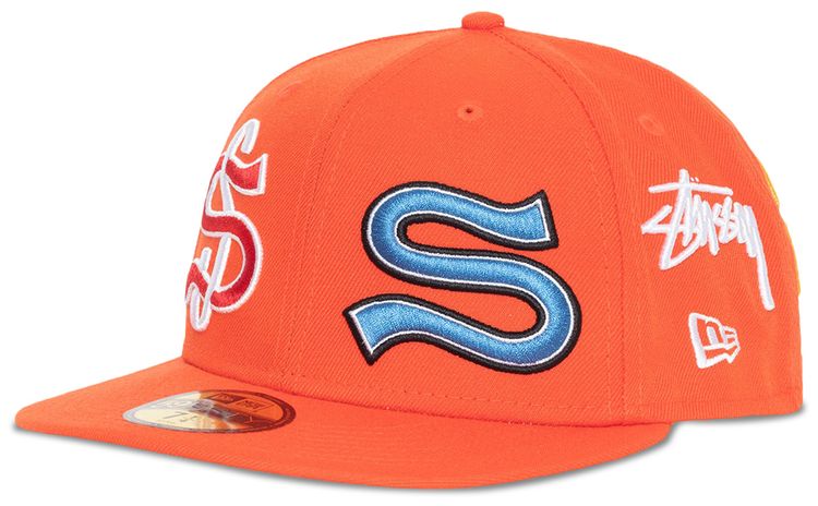 Stussy SS New Era Cap Orange