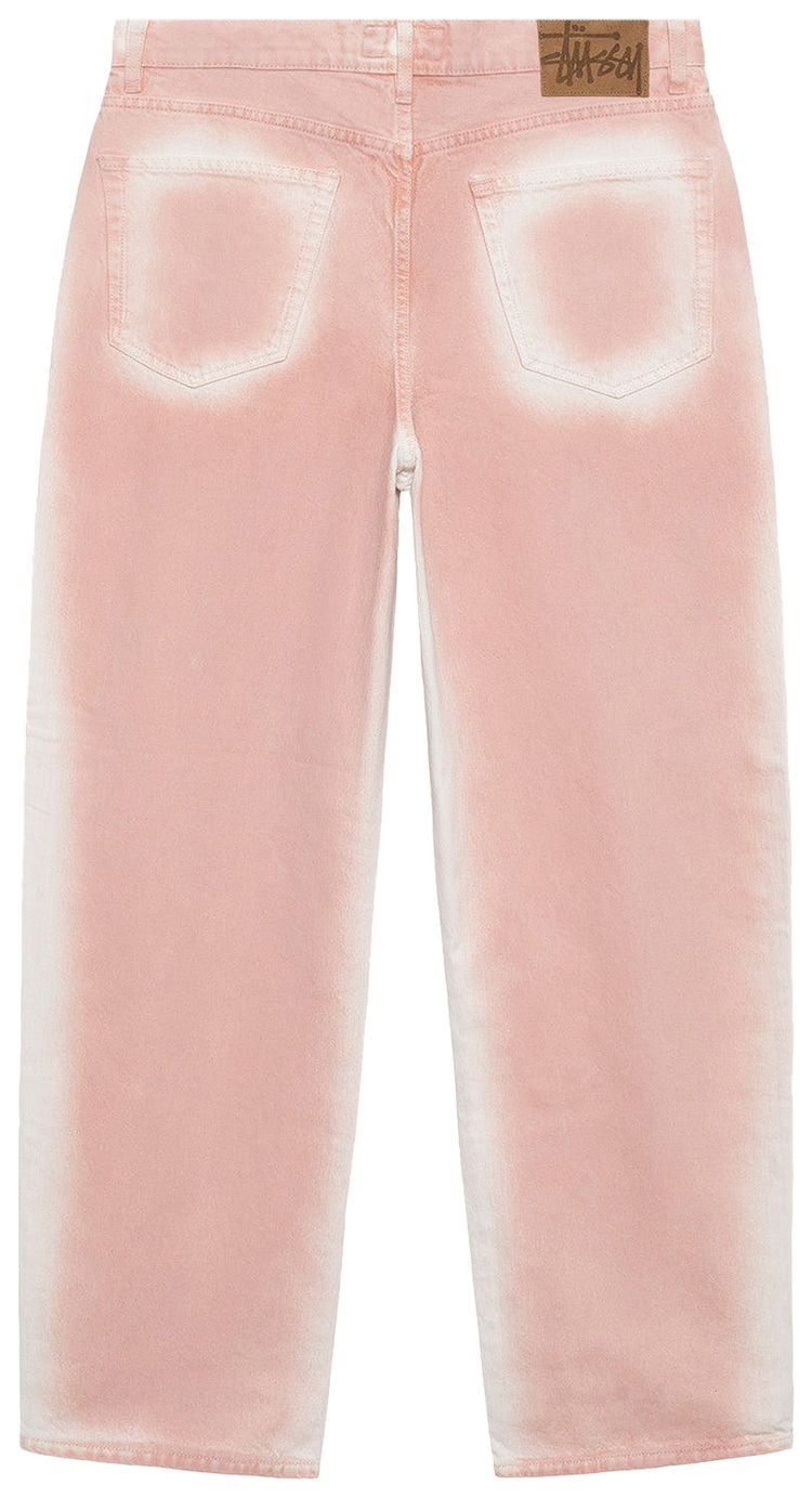 Stussy Spray Dye Big Ol Jeans Faded Pink