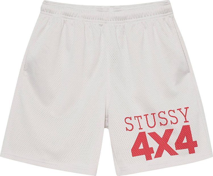 Buy Stussy 4X4 Mesh Short 'Bone' - 112293 BONE | GOAT