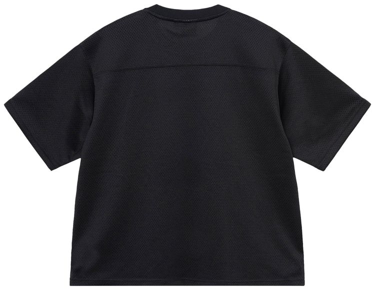 Stussy 4X4 Mesh Football Jersey Black