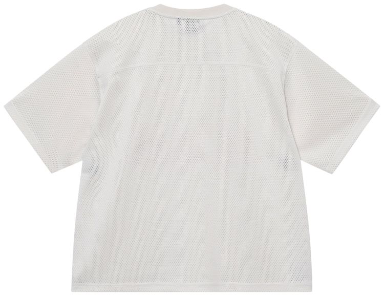 Stussy 4X4 Mesh Football Jersey Bone