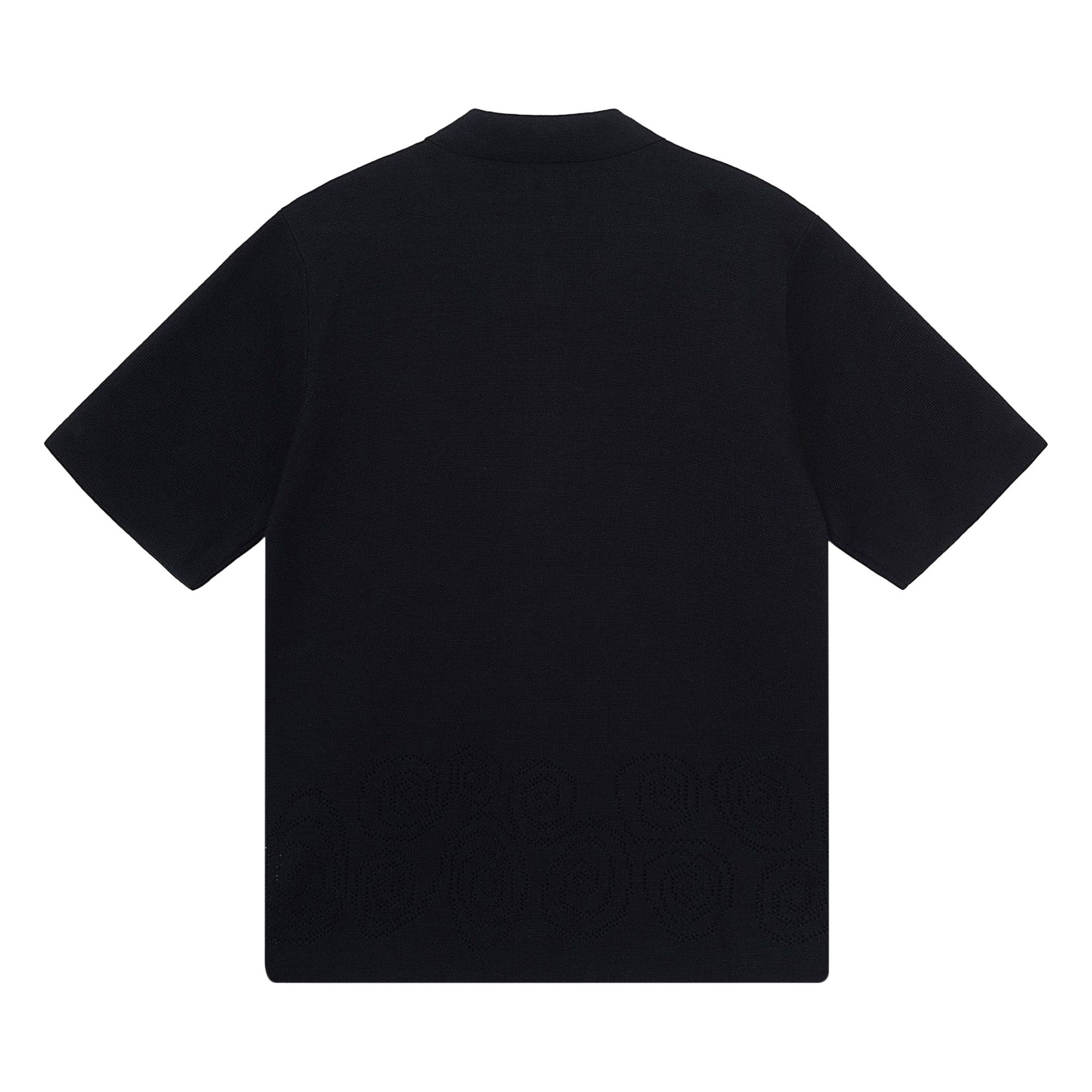 Buy Stussy Perforated Swirl Knit Shirt 'Black' - 117109 BLAC