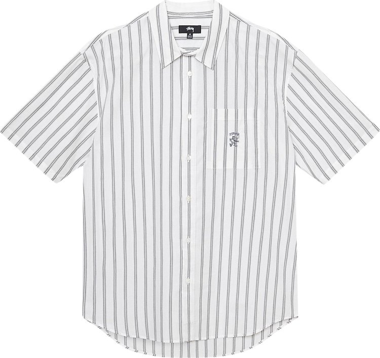 Stussy Boxy Striped Short-Sleeve Shirt 'Off White Stripes' | GOAT