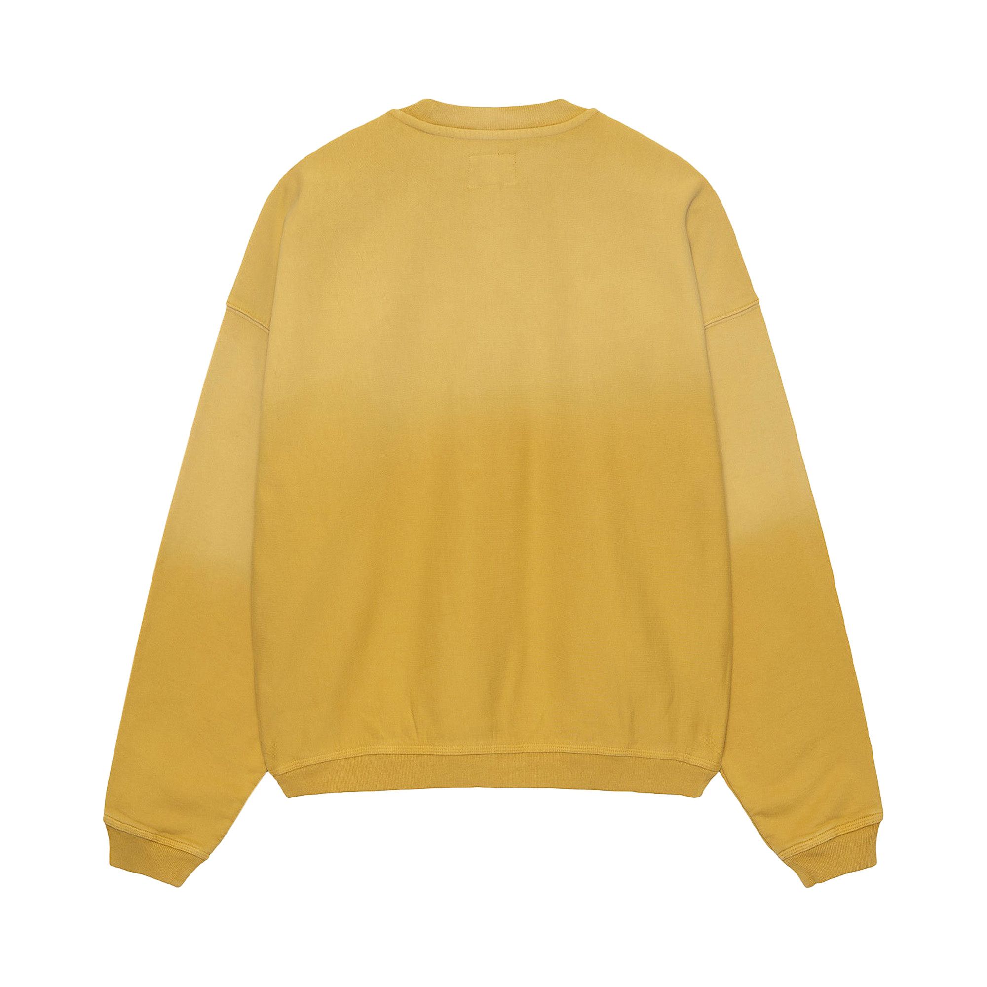 Buy Stussy Sun Faded Oversized Crew 'Yellow' - 118525 YELL