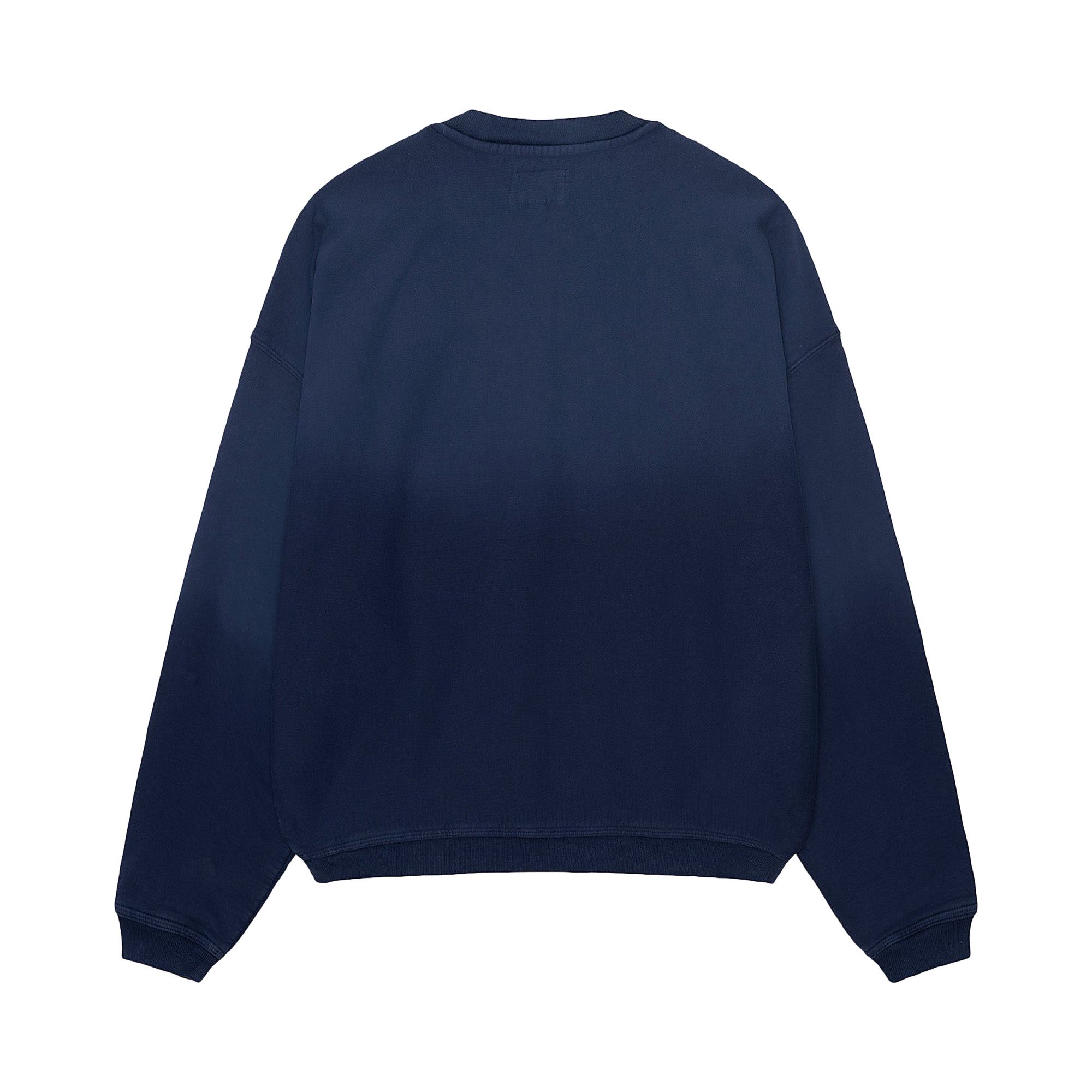 Buy Stussy Sun Faded Oversized Crew 'Navy' - 118525 NAVY | GOAT
