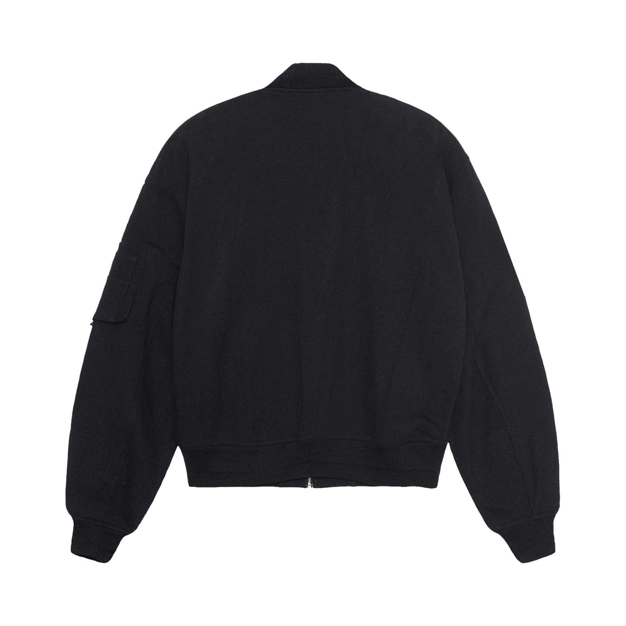 Buy Stussy Linen Beach Bomber 'Black' - 115703 BLAC | GOAT