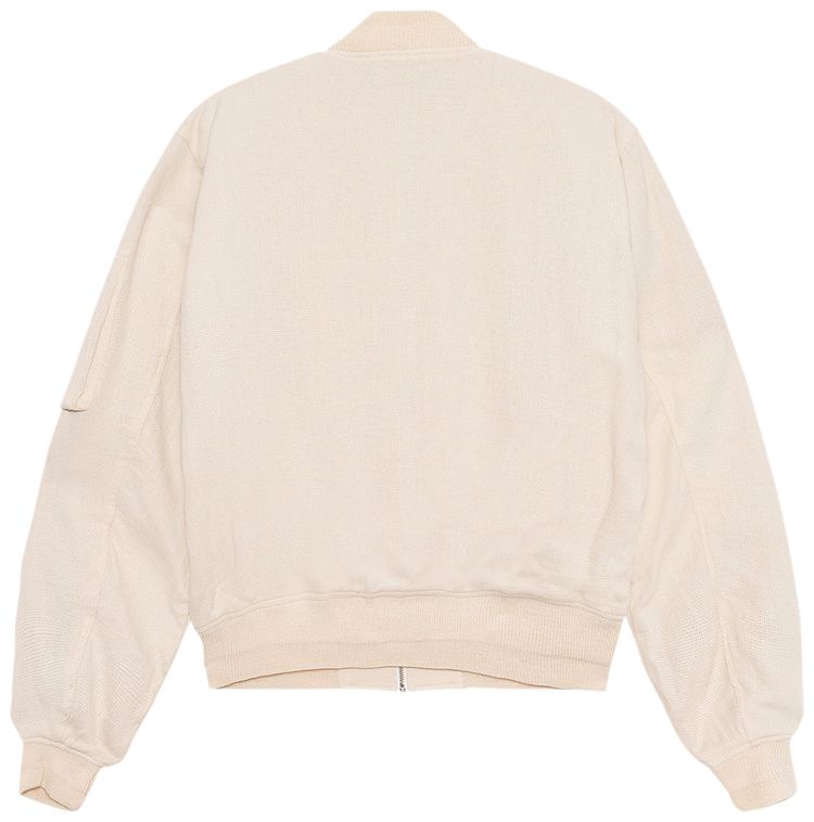 Stussy Linen Beach Bomber Natural