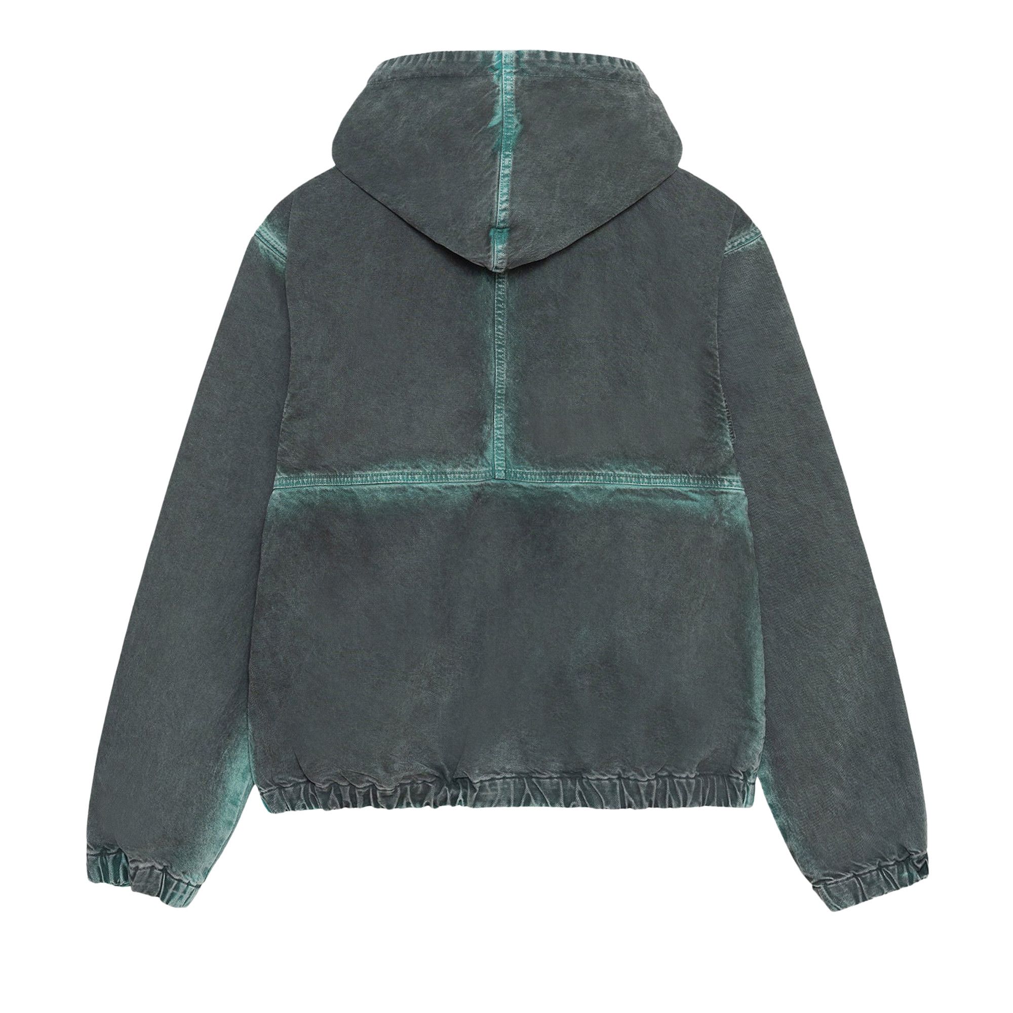 Size s Stussy Spray Dye Hooded Work Jacket 'Black'