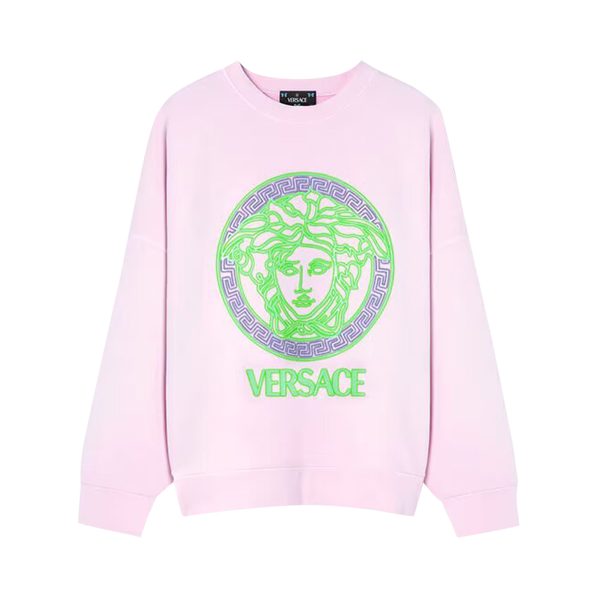 Versace Kids logo-print short-sleeved hoodie - Purple