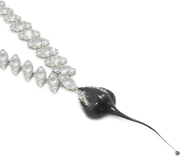 Ottolinger Diamond Dip Necklace Black