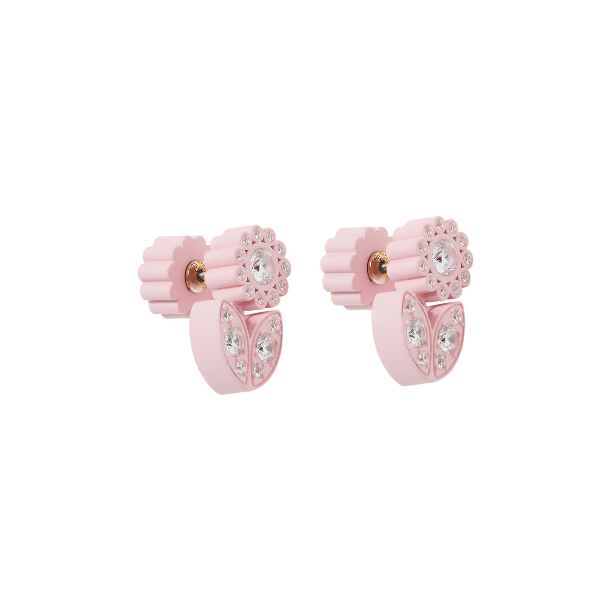Buy Bottega Veneta Floral Drop Earrings 'Pink' - 657411