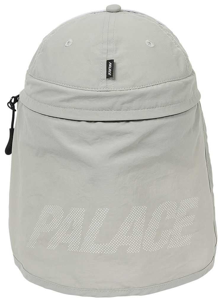 Palace Font Zip Shell Neck Saver 6 Panel Grey