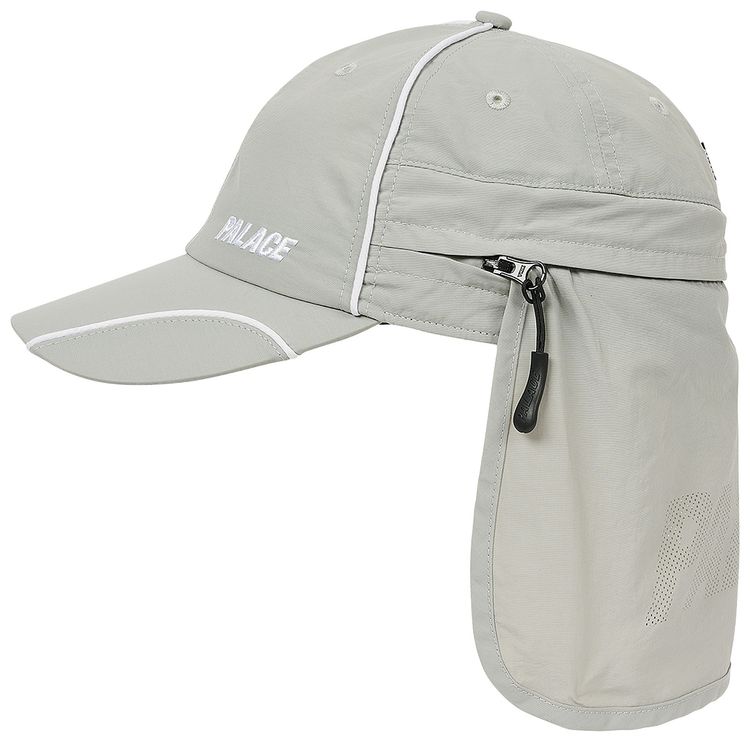 Palace Font Zip Shell Neck Saver 6 Panel Grey