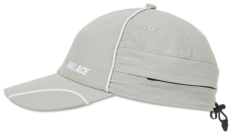 Palace Font Zip Shell Neck Saver 6 Panel Grey