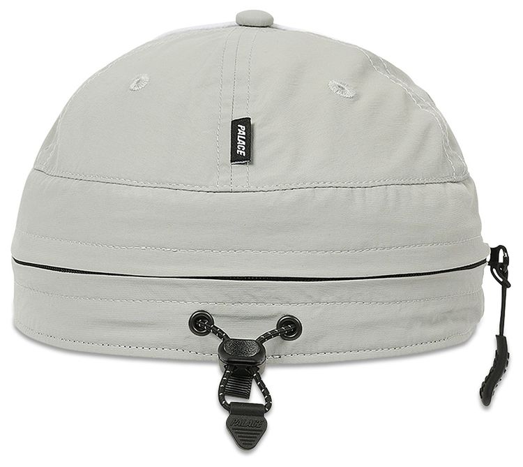 Palace Font Zip Shell Neck Saver 6 Panel Grey