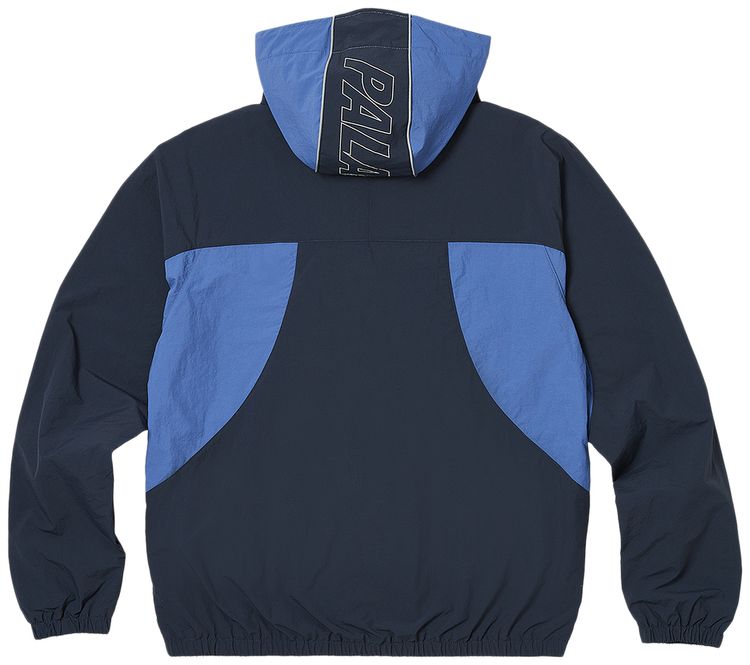 Palace Font Zip Shell Jacket BlueAirforce