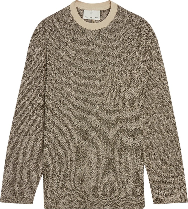 Song for the Mute Towel Raw Crewneck Pullover 'Black/Sand'