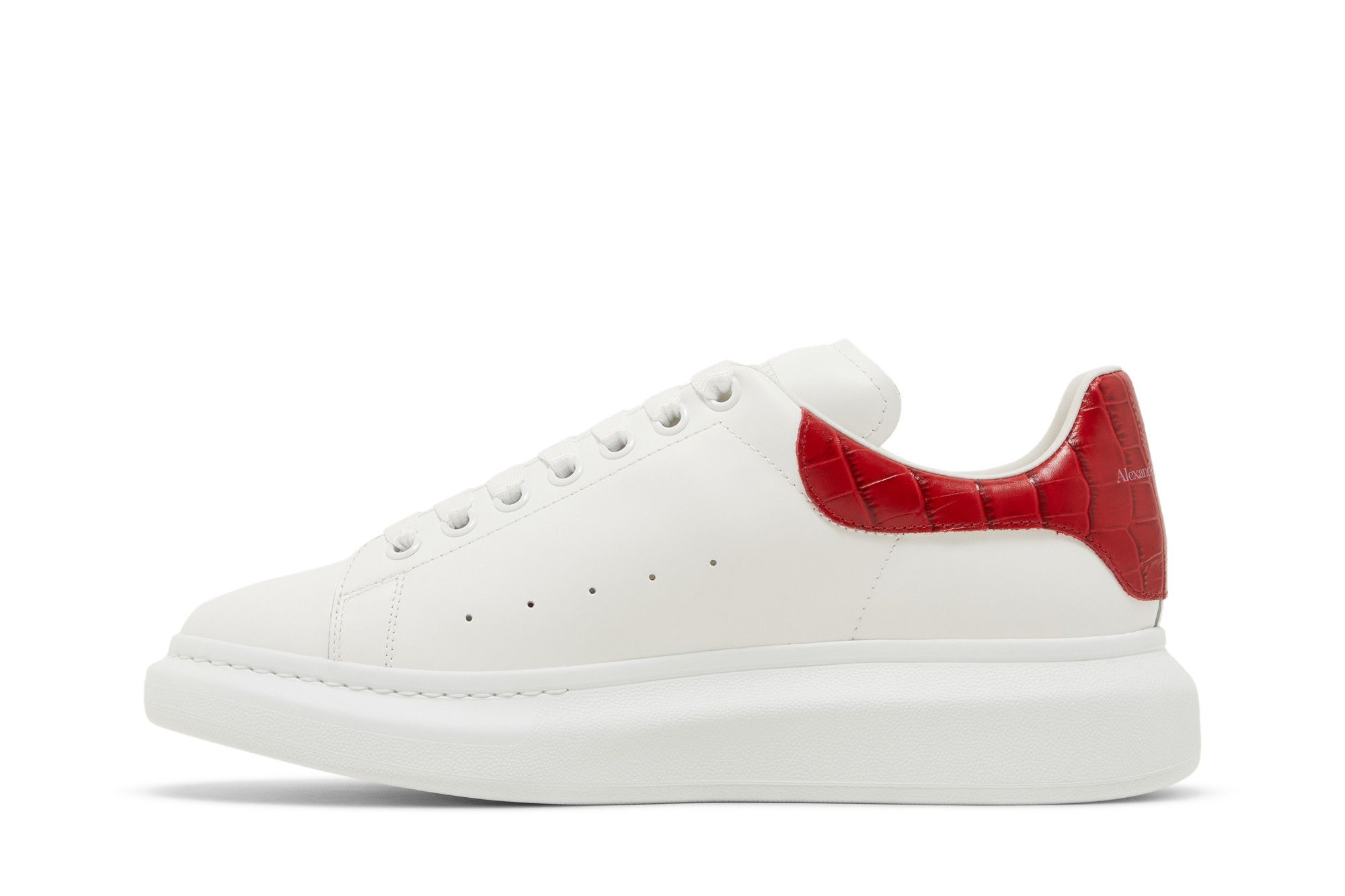 Buy Alexander McQueen Oversized Sneaker White Red 625162 WIAFX 9676 GOAT IT