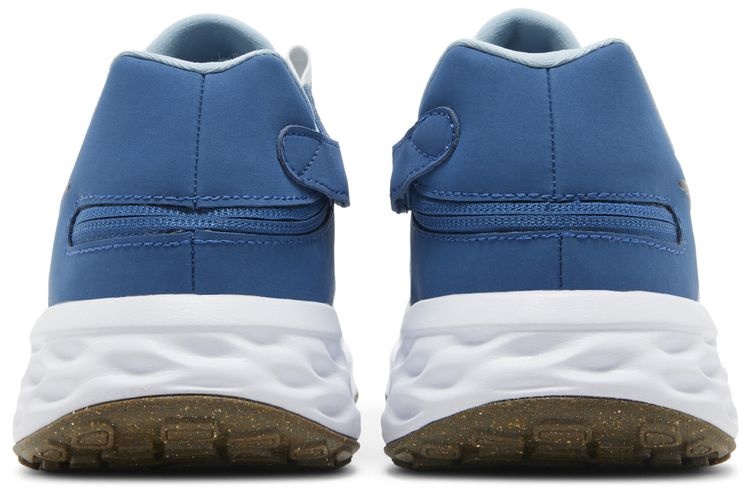 Nike Revolution 6 FlyEase Next Nature Extra Wide Pure Platinum Dark Marina Blue