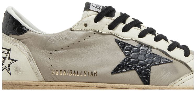 Golden Goose Ball Star Beige Black Croc