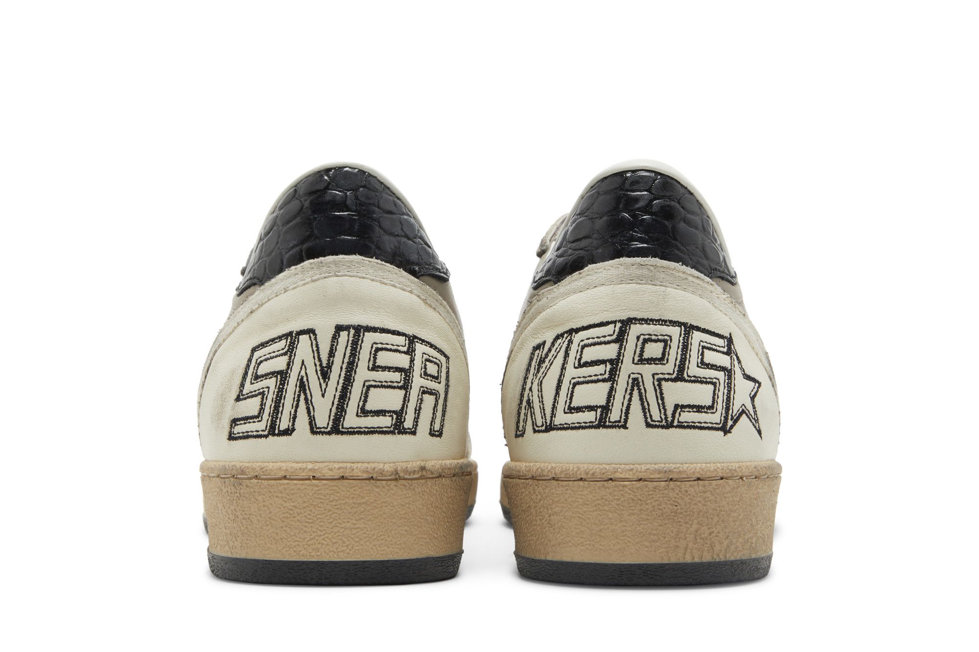 Buy Golden Goose Ball Star 'Beige Black Croc' - GMF00117 Buy Golden Goose Ball Star 'Beige Black Croc' - GMF00117