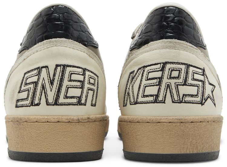 Golden Goose Ball Star Beige Black Croc