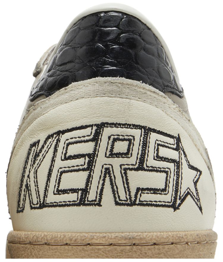 Golden Goose Ball Star Beige Black Croc