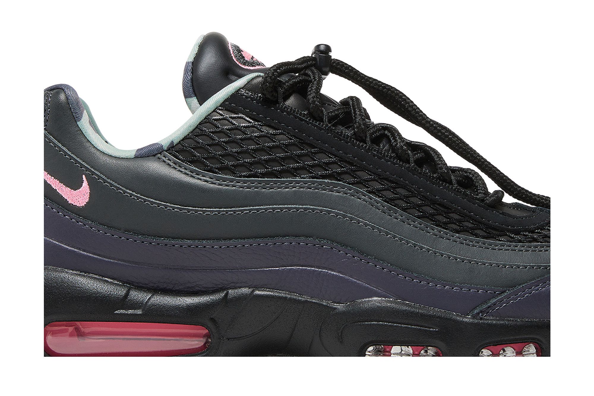 Black and pink 95 air max best sale