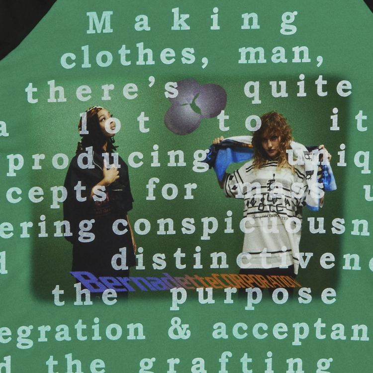 Supreme x Bernadette Corporation Raglan Long Sleeve Top Green