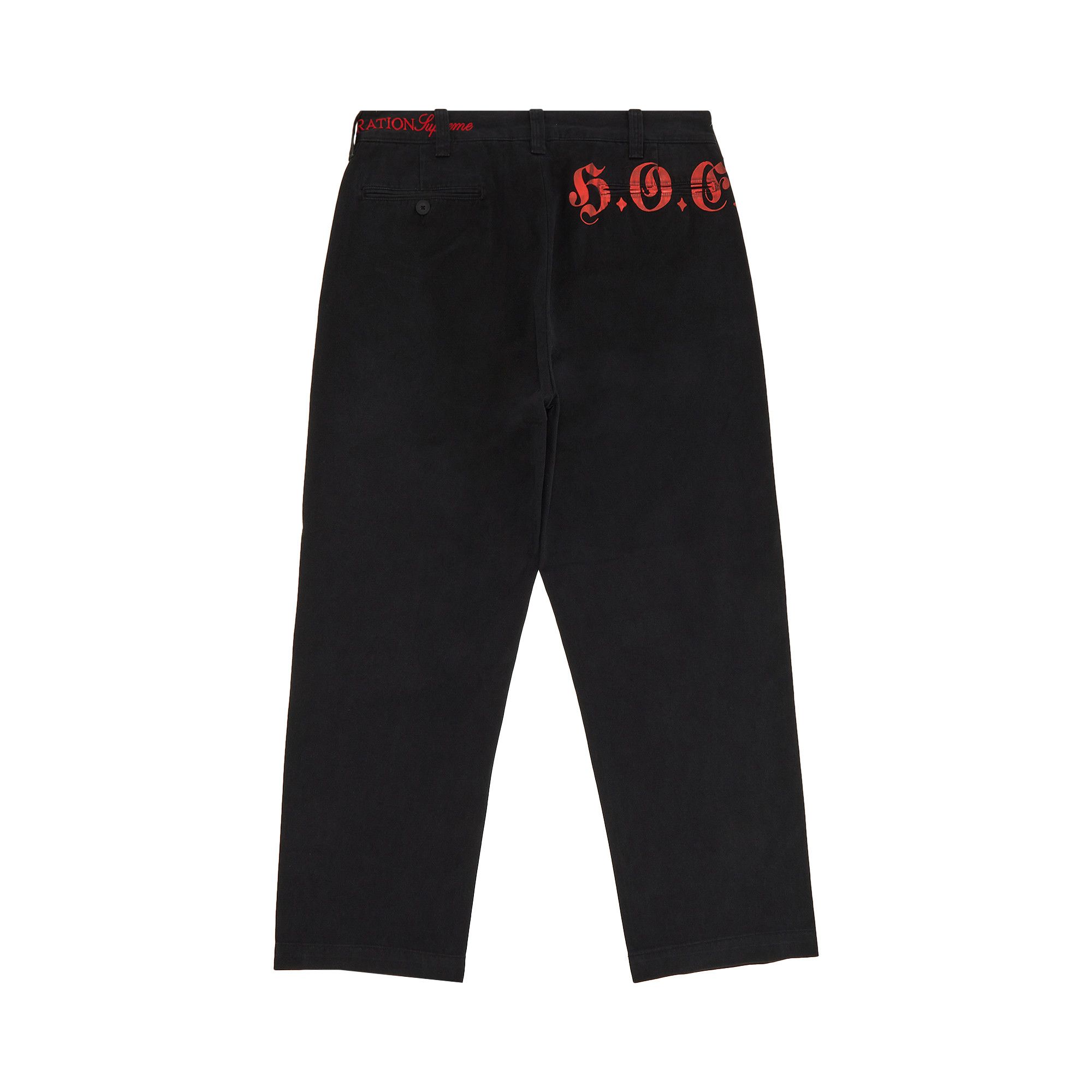 Supreme Bernadette Corporation Old Englishチノパンツブラック