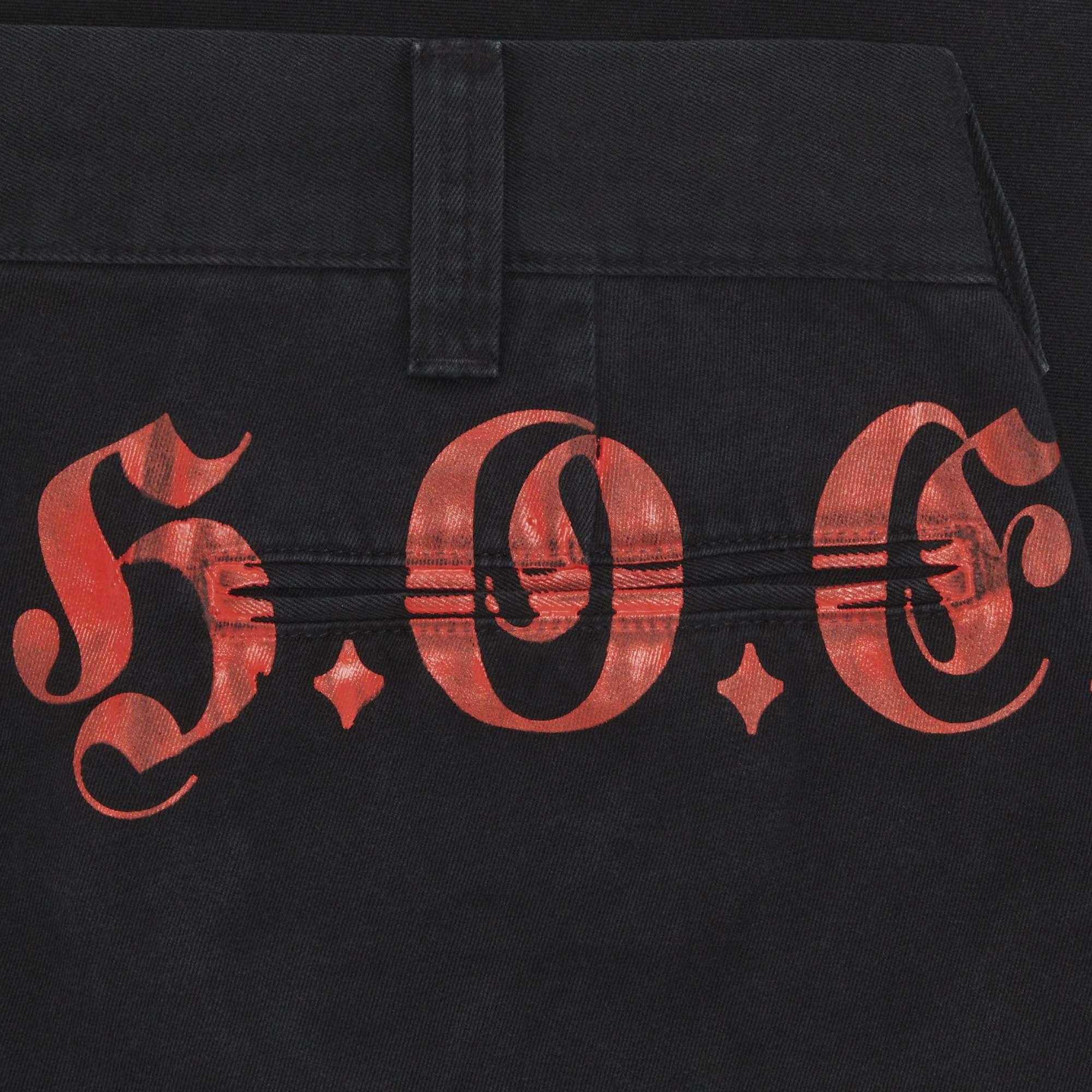 Buy Supreme x Bernadette Corporation Old English Chino Pant 'Black