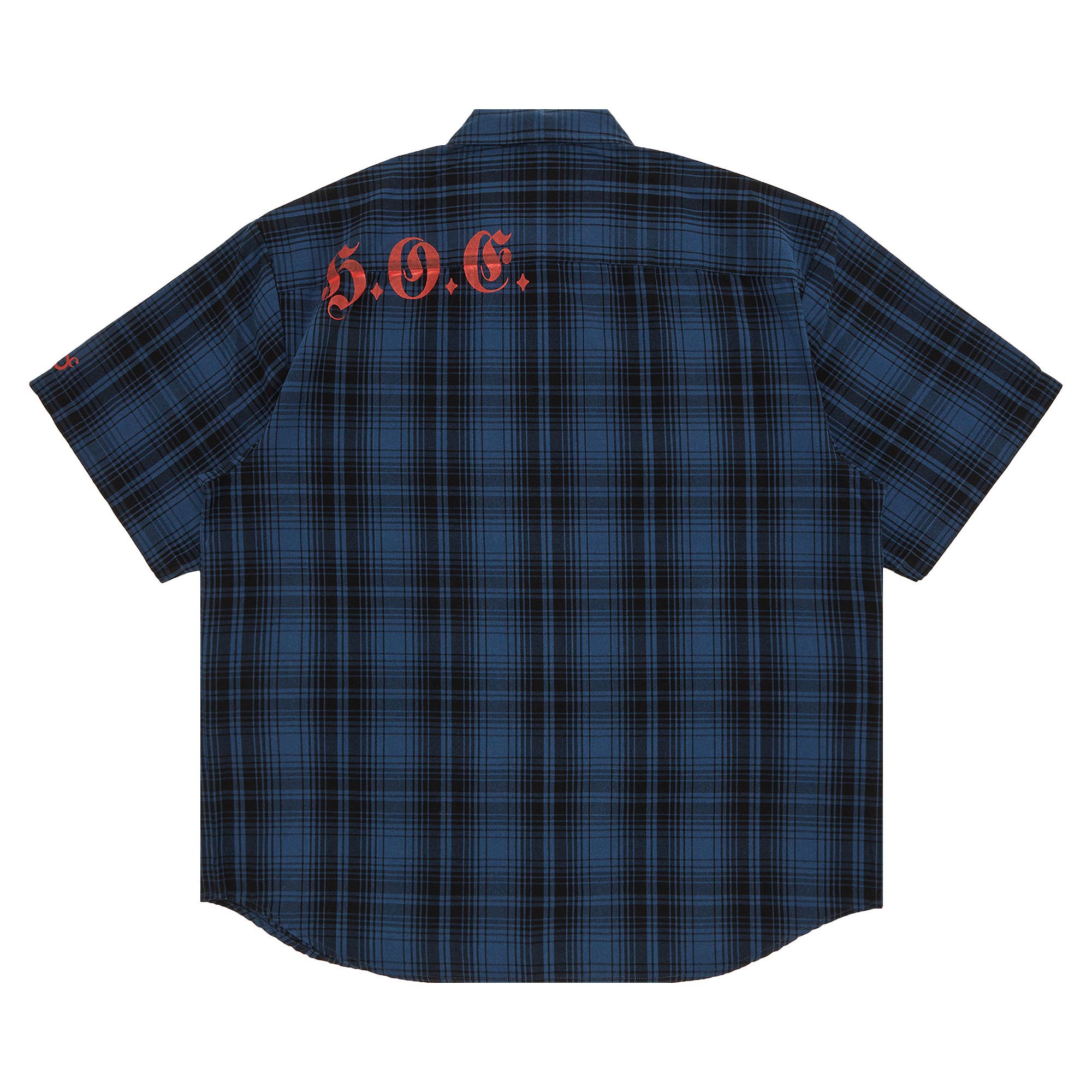 Buy Supreme x Bernadette Corporation Short-Sleeve Work Shirt 'Navy Plaid' -  SS23S34 NAVY PLAID | GOAT