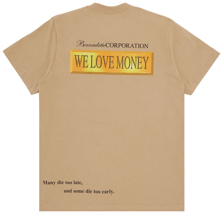 Supreme x Bernadette Corporation Money Tee Khaki