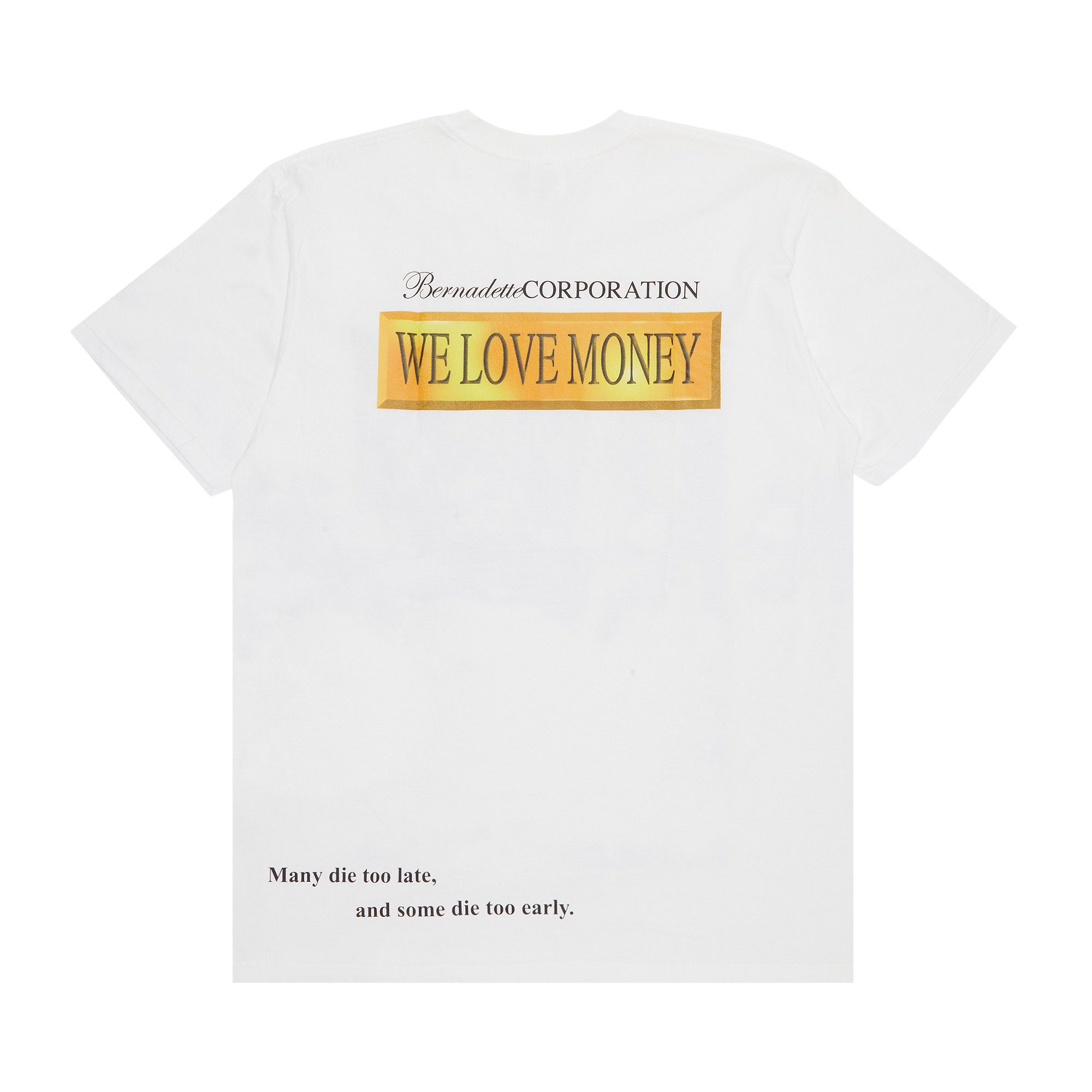 Size xl Supreme x Bernadette Corporation Money Tee 'White'