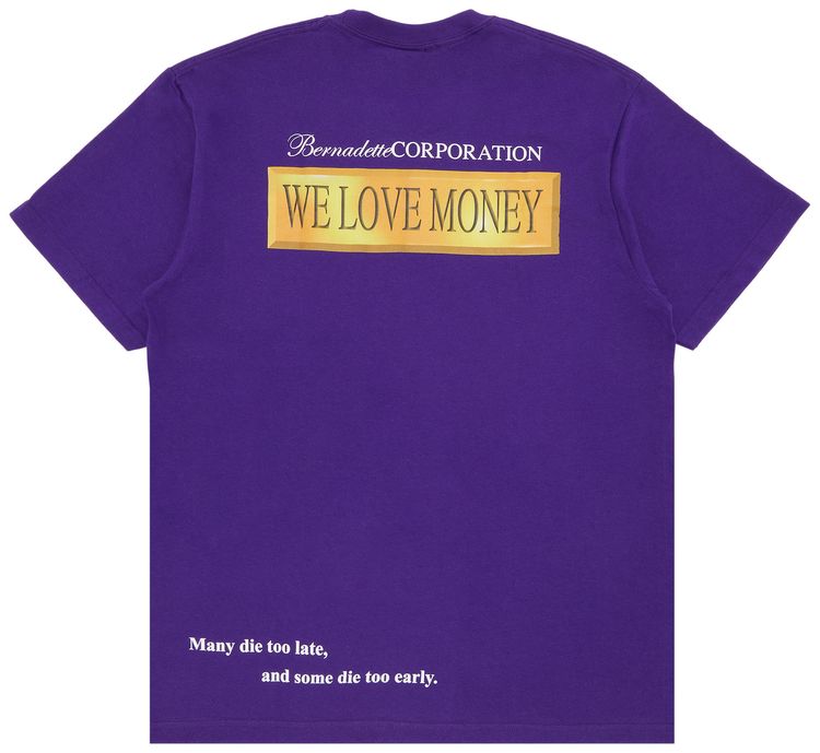 Supreme x Bernadette Corporation Money Tee Purple