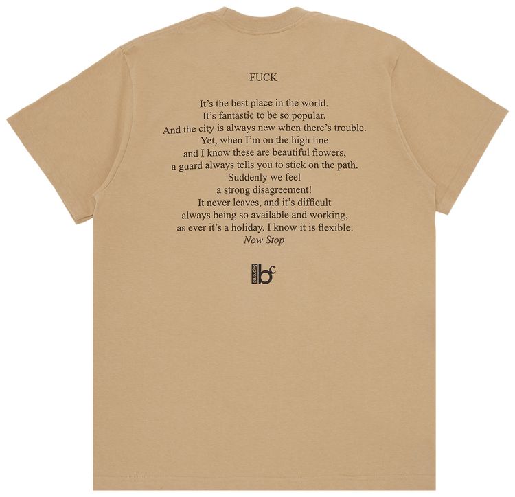 Supreme x Bernadette Corporation Fuck Tee Khaki