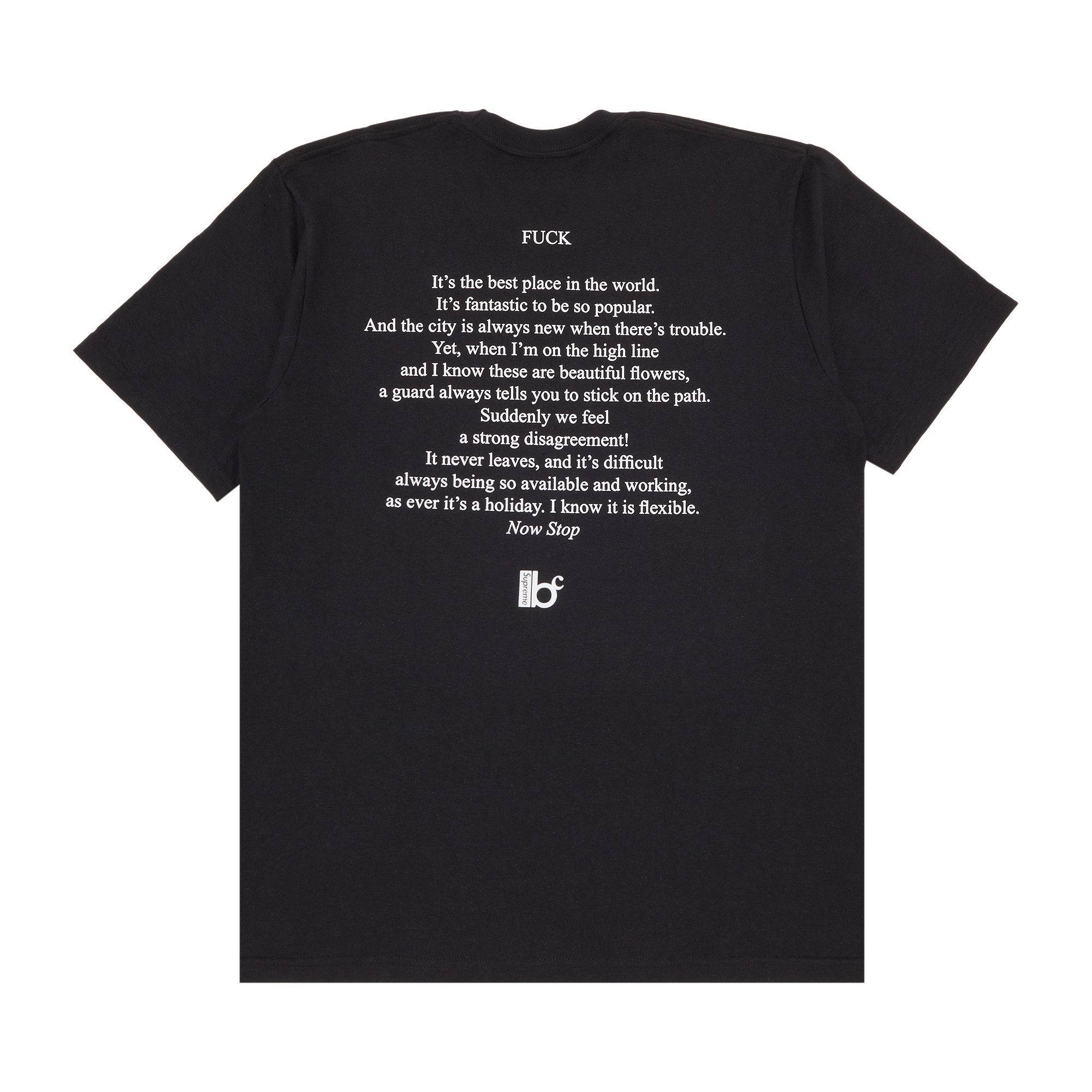 Buy Supreme x Bernadette Corporation Fuck Tee 'Black' - SS23T71 BLACK | GOAT