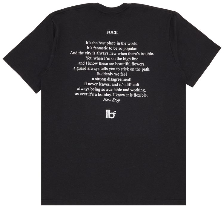 Supreme x Bernadette Corporation Fuck Tee Black
