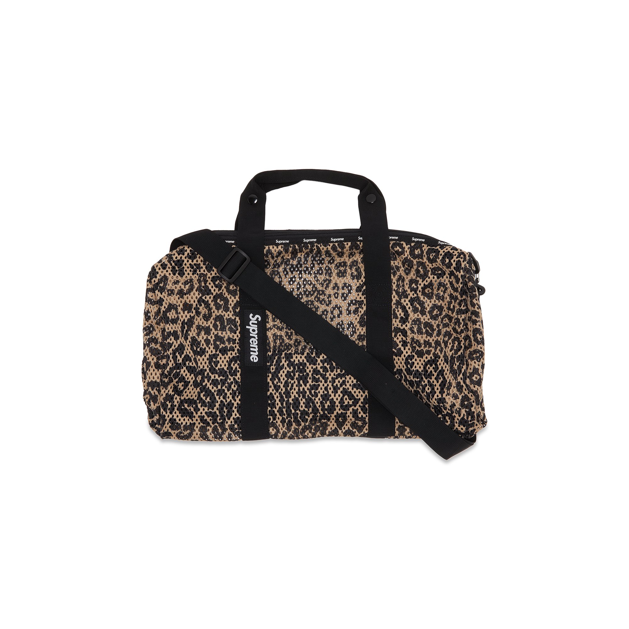 Supreme Mesh Duffle Bag 'Leopard'