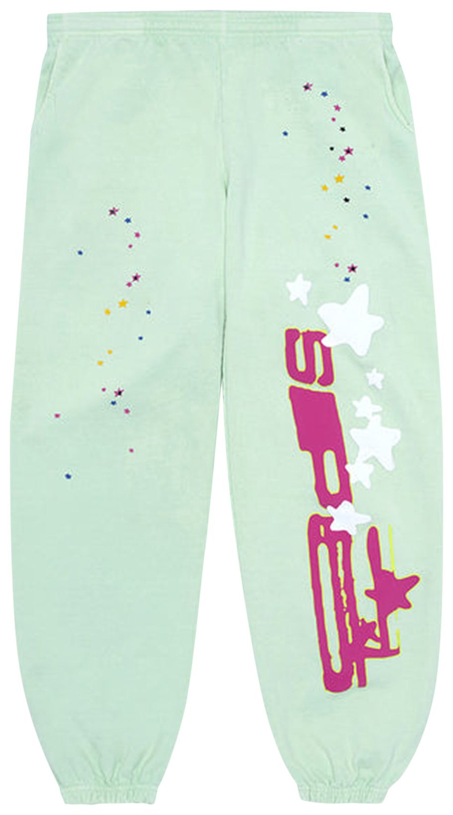 Buy Sp5der Sweatpants 'Mint' SP5 LIME SP GOAT