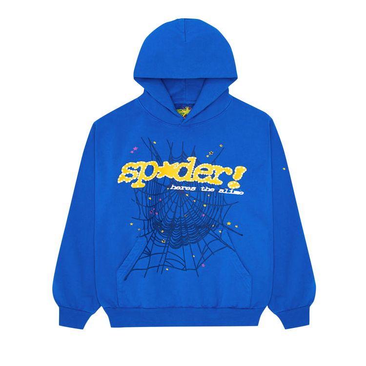 Buy Sp5der Hoodie 'TC Blue' - SP5 MBLU HD | GOAT