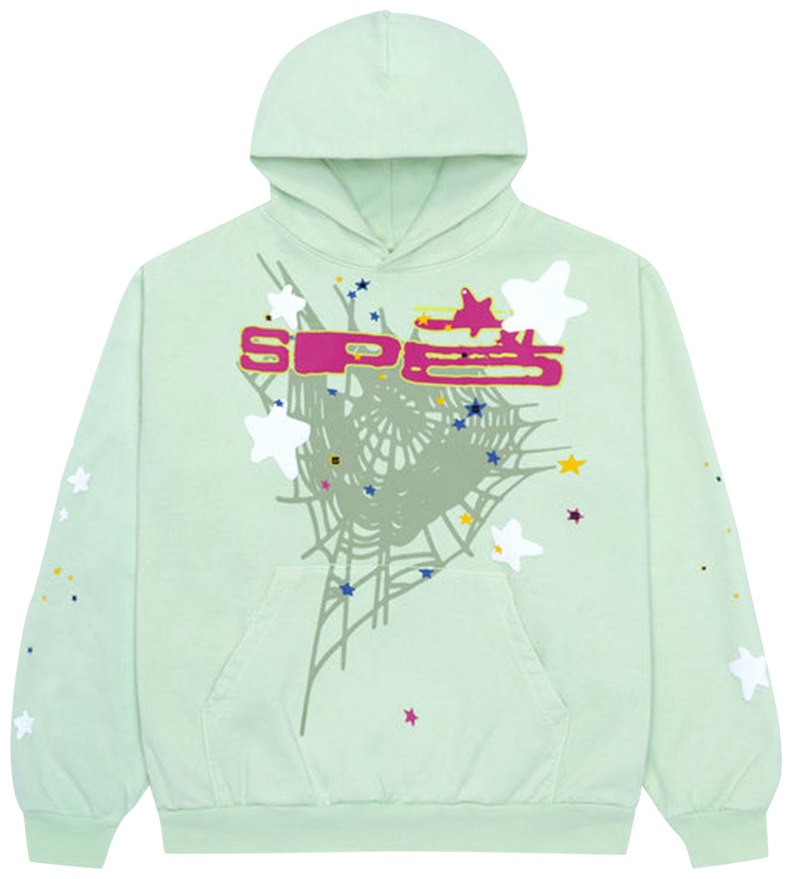 Buy Sp5der Hoodie 'Mint' - SP5 LIME HD | GOAT