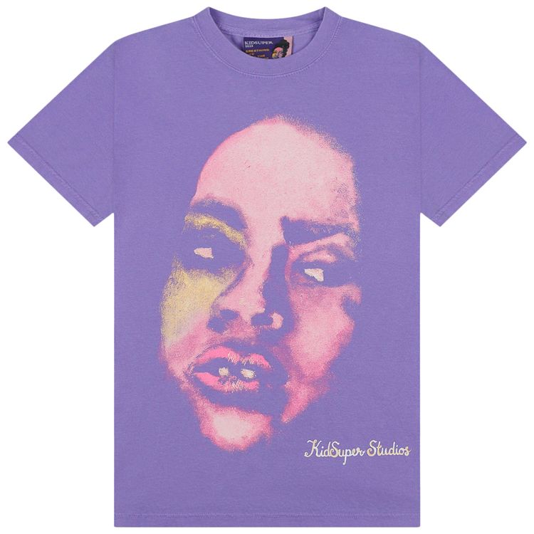 KidSuper Girl Face Tee Lilac